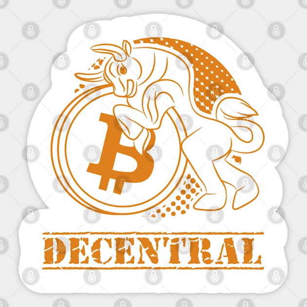 Decentral Bitcoin Bull Market Sticker by A-Buddies